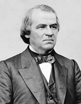 Official portrait of Andrew Johnson